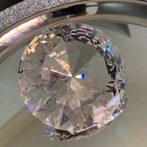 Swarovski Large Diamond Paperweight - Vintage